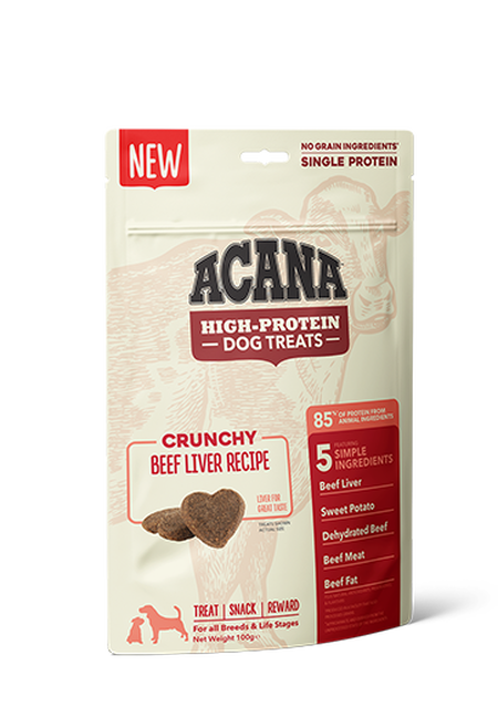 ACANA High Protein Treats Crunchy Beef  100g EMEA CHIEN DOGS BON 
