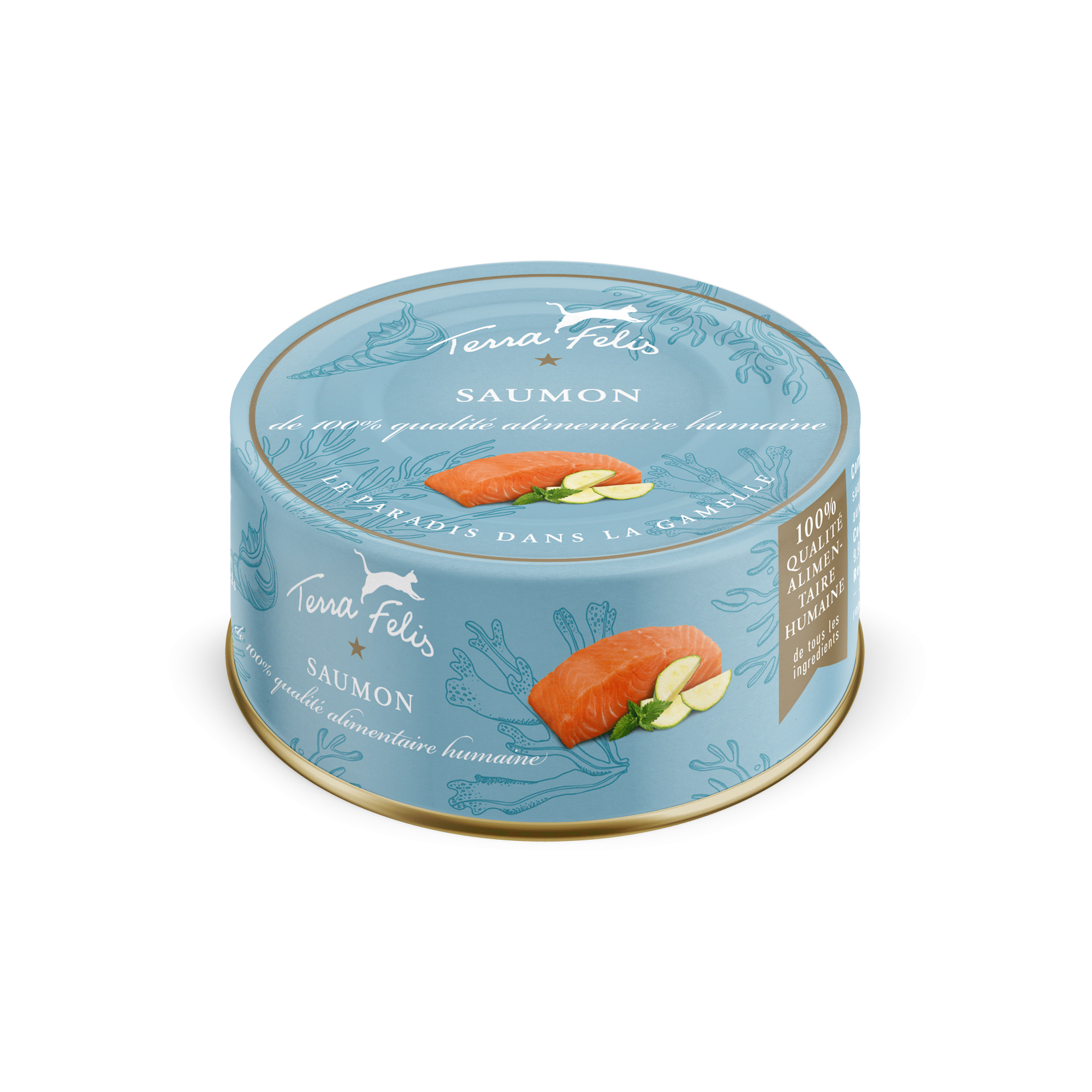 TERRA FELIS - Pâtée Saumon Pour Chat 80g