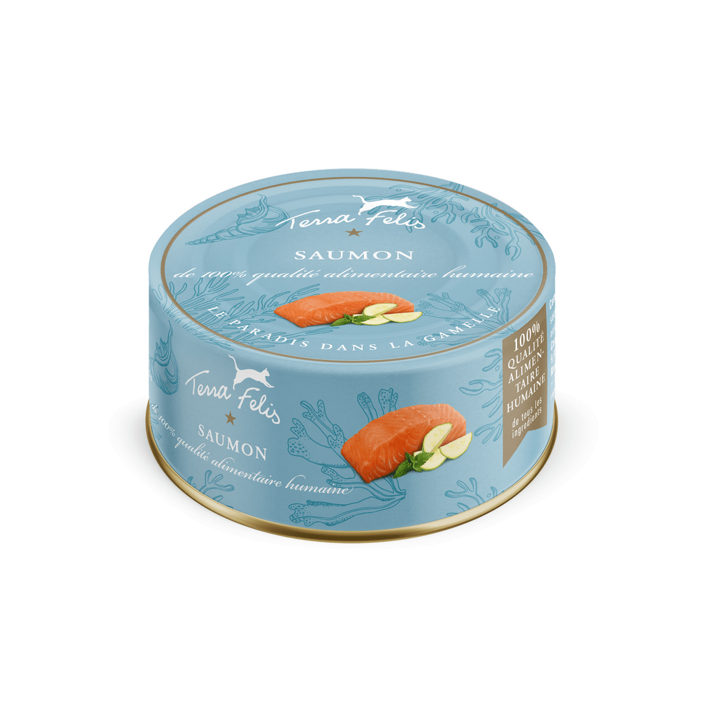 TERRA FELIS - Pâtée Saumon Pour Chat 80g