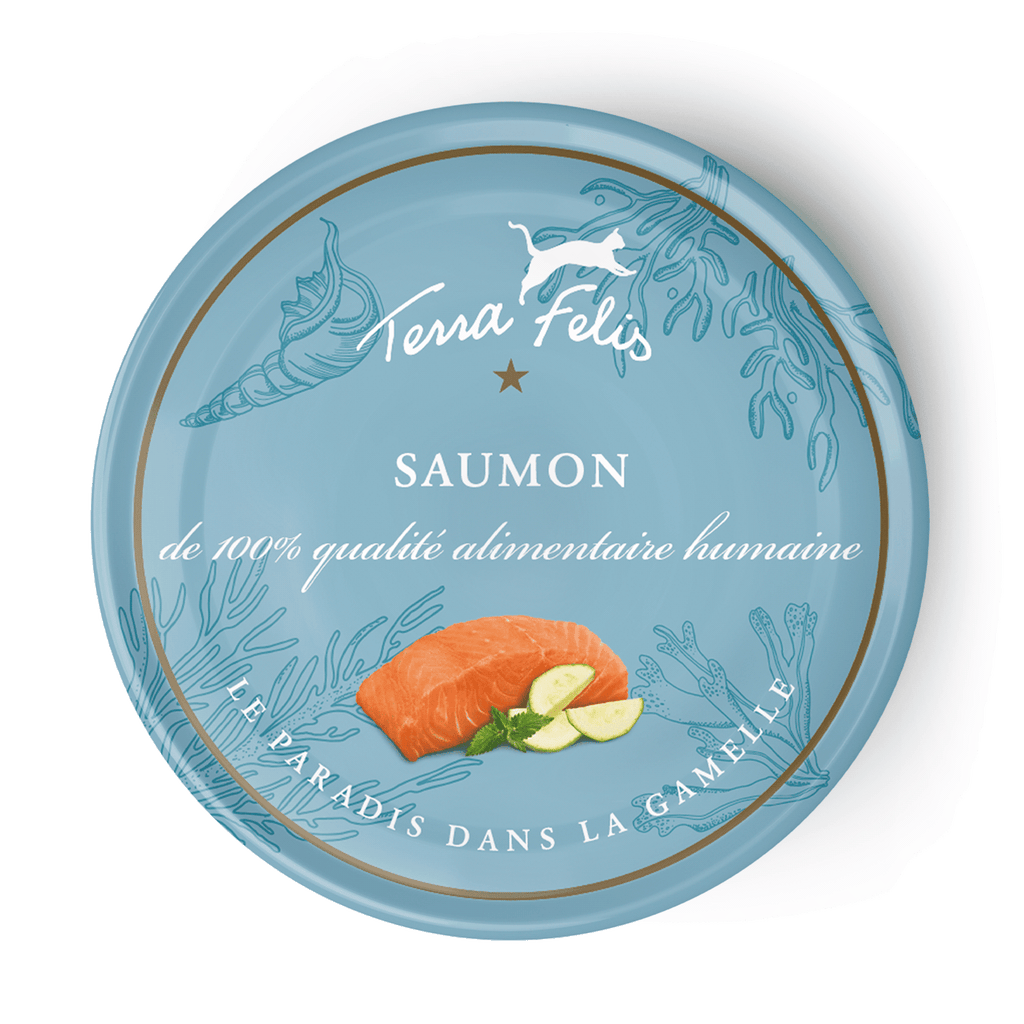 TERRA FELIS - Pâtée Saumon Pour Chat 80g