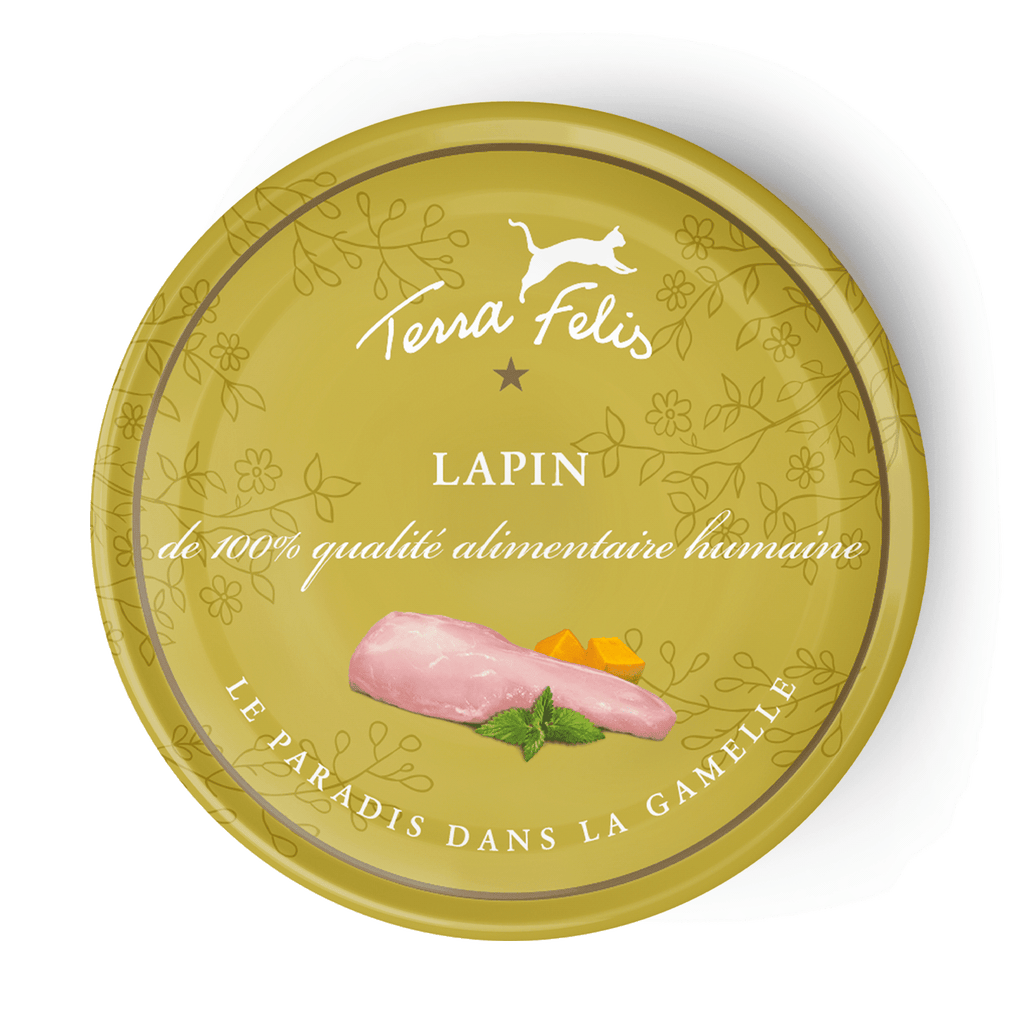 TERRA FELIS - Pâtée Lapin Pour Chat 80g