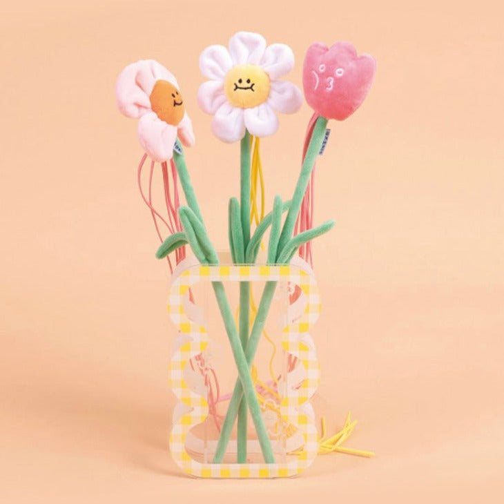 Jouet interactif Purlab - Plumeau fleurs pour chat