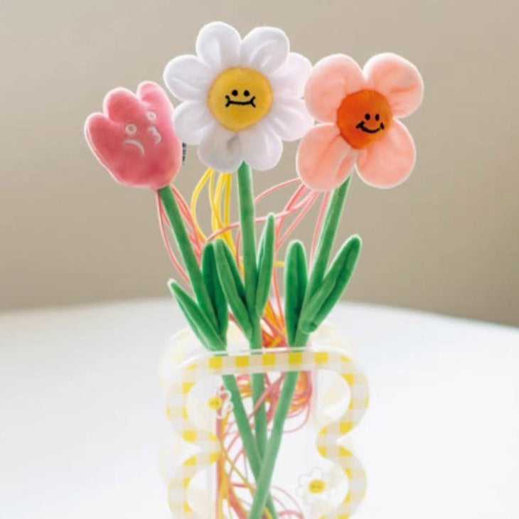 Jouet interactif Purlab - Plumeau fleurs pour chat
